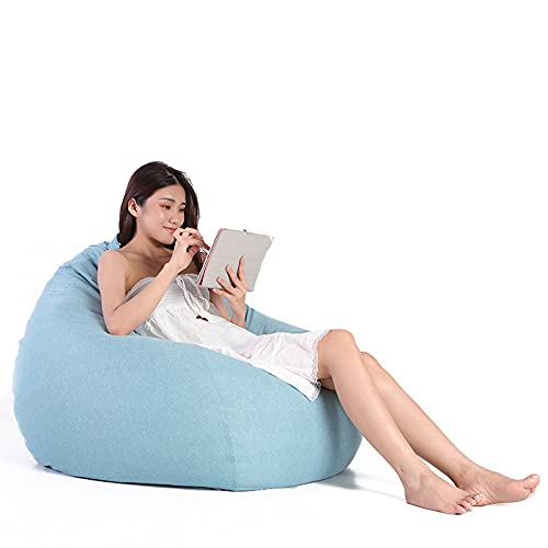 Sitzsack-Sessel – Relax-Sofa mit Einzellehne – Tatami-Matten-Design – unbefüllt, 90 x 100 cm von Generisch
