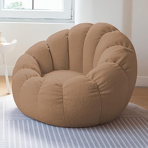 Sitzsack-Stuhl – weicher Fleece-Stoff | strapazierfähiger, bequemer Sofabezug für Wohnzimmer und Schlafzimmer, Liege für Erwachsene und Jugendliche von Generisch
