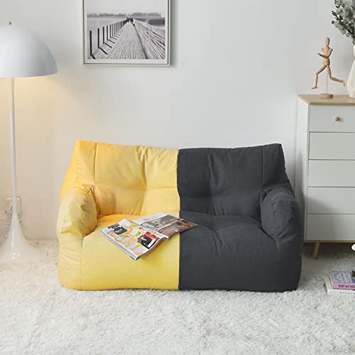 Sitzsack-Stuhlbezug, hohe Rückenlehne, faules Sofa für 2 Personen, Erwachsenenliege für Wohnzimmer und Schlafzimmer von Generisch