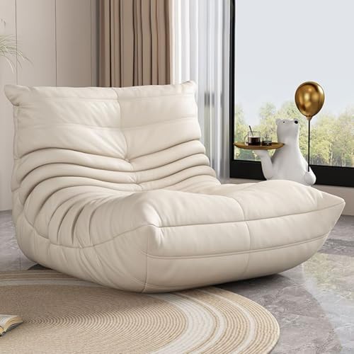 Sitzsack aus Memory-Schaum für Erwachsene und Jugendliche, superweiches Schaumstoff-Sofa für Wohnzimmer, Schlafzimmer, Universitätswohnheim, ideal zum Spielen und Lesen von Büchern, kratzfestes weißes Sitzsack aus Memory-Schaum für Erwachsene und Jugendliche, superweiches Schaumstoff-Sofa für Wohnzimmer, Schlafzimmer, Universitätswohnheim, ideal zum Spielen und Lesen von Büchern, kratzfestes weißes von Generisch