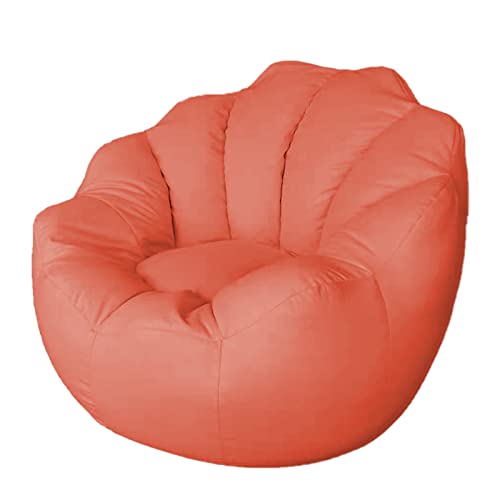 Sitzsackbezug in Blütenblattform, 90 x 75 cm, keine Füllung, fauler Sofasesselbezug, bequemer orangefarbener Pouf für Wohnzimmer, stilvolle Loungemöbel, langlebig und vielseitig Sitzsackbezug in Blütenblattform, 90 x 75 cm, keine Füllung, fauler Sofasesselbezug, bequemer orangefarbener Pouf für Wohnzimmer, stilvolle Loungemöbel, langlebig und vielseitig von Generisch