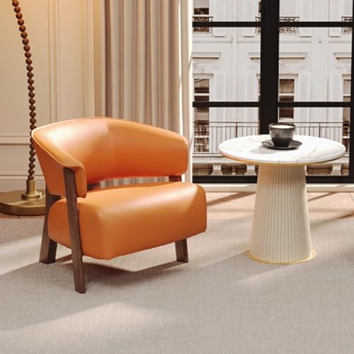 Skandinavischer Freizeitstuhl für Wohnzimmer & Balkon, Massivholz, Einzelsofa-Set, weich und atmungsaktiv, ideal für Zuhause, B&B, Schönheitssalon, Café von Generisch