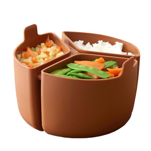 Slow Cooker Divider - Silikoneinlagen | spülmaschinenfest | verdickte, gewichtete & stabile wiederverwendbare Auskleidung | Slow Cookers Auslaufsicher | Quart Oval Wiederverwendbare Trennwand von Generisch