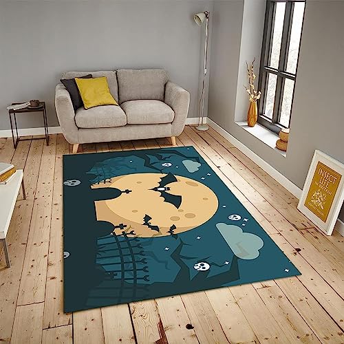Smaragdgrün 3D Marmor Kinderteppich Groß Kinderzimmer Teppich Flanell Material Pflegeleicht 80 x 160 cm von Generisch