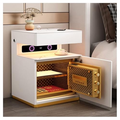 Smart Nachttisch Nachttisch Safe mit integriertem Schrank - Intelligentes wiederaufladbares multifunktionales modernes Design Smart Nachttisch Nachttisch Safe mit integriertem Schrank - Intelligentes wiederaufladbares multifunktionales modernes Design von Generisch