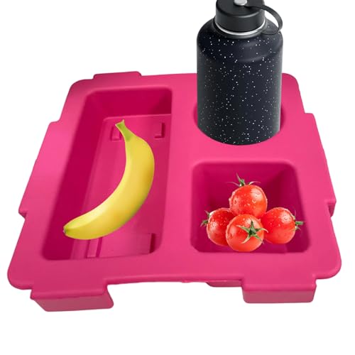 Snackbox Tablett Zubehör Für Tasche, Getränkehalter, Tragbarer Getränke- Und Snackhalter Mit Fächern Für Reise -Aufbewahrung von Generisch
