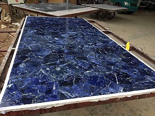 Sodalith Esstischplatte I Sodalith Handgefertigte Tischplatte I Sodalith Rasen Tischplatte I Royal Look Sofa Tischplatte 91,4 x 152,4 cm Sodalith Esstischplatte I Sodalith Handgefertigte Tischplatte I Sodalith Rasen Tischplatte I Royal Look Sofa Tischplatte 91,4 x 152,4 cm von Generisch