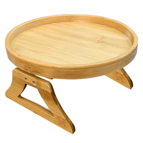 Sofa Armlehne Tablett Couch Armlehne Schutz Sofa Armlehne Tisch Sofa Armlehne Tablett Faltbare Couch Tablett Holz Armlehne Tablett für Fernbedienung Telefon / Getränke / Lebensmittel / Snack Halter von Generisch