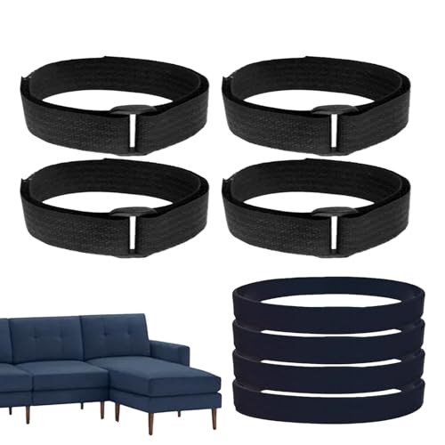 Generisch Sofa-Verbindungselemente | Strapazierfähige Sofa-Verbindungsgurte, Gummiring - Verhindern Sie Kratzer auf dem Boden. Anschlüsse für Schiebesofas für Schlafsofas und Ecksofas von Generisch