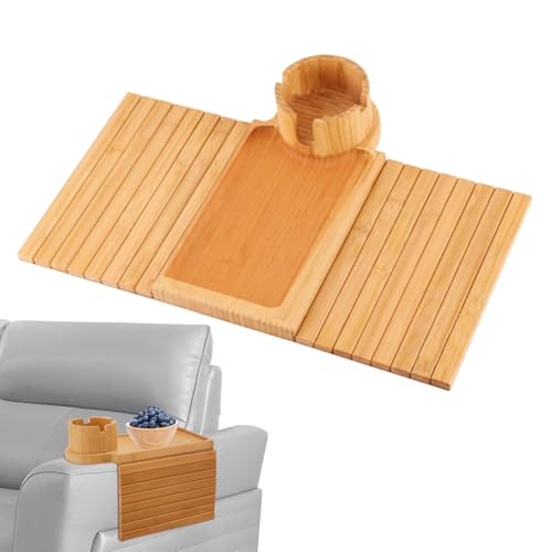 Sofatisch Tablett - Couchtisch Tablett | Faltbares Couchtablett Holz Armlehne Tablett | Couch Armlehne Organizer | Faltbare Armlehne Tablett | Abnehmbarer Couch Becherhalter | Anti Rutsch Sofa Sofatisch Tablett - Couchtisch Tablett | Faltbares Couchtablett Holz Armlehne Tablett | Couch Armlehne Organizer | Faltbare Armlehne Tablett | Abnehmbarer Couch Becherhalter | Anti Rutsch Sofa von Generisch