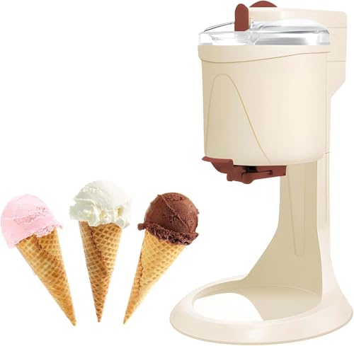 Soft Serve Ice Cream Maker - Automatische hausgemachte Eismaschine, einfach zu bedienen und zu reinigen, 1 Liter Fassungsvermögen, perfekt für hausgemachtes Eis von Generisch