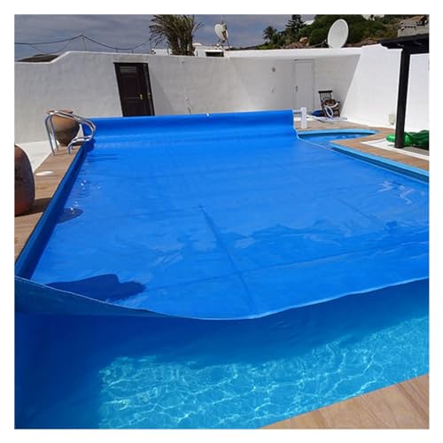 Solar-Poolabdeckung, Rechteckige & Quadratische Thermo-Schwimmdecke für oberirdische und inirdische Pools, blaue Blasenabdeckung für effiziente Wärmespeicherung von Generisch