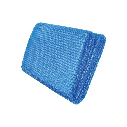Solarabdeckung – Thermische Blasenabdeckung für vergrabene Pools | Blasenisolierende Poolabdeckung für vergrabene Pools mit rundem Pool | Schwimmende Thermoplane mit Anti-Kickschutz von Generisch