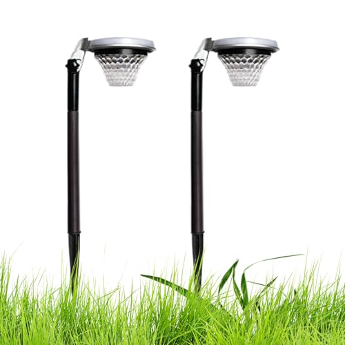 Solarlampen Für Den Außenbereich | Wegbeleuchtung Lampe,Wetterfeste Wegbeleuchtung 2er-Set Für Balkon Garten Terrasse Einfahrt Zaunbereich Beleuchtungsdekoration von Generisch