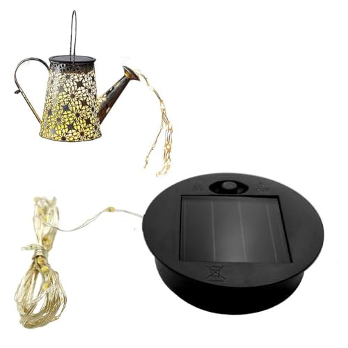 Solarlicht-Ersatz-Top, Solar-Gießkannen-Ersatzaufsatz mit Lichterkette, Solarlampe, rundes Batteriekasten-Zubehör, rundes Solarlicht-Ersatz-Panel für Gartenleuchte Solarlicht-Ersatz-Top, Solar-Gießkannen-Ersatzaufsatz mit Lichterkette, Solarlampe, rundes Batteriekasten-Zubehör, rundes Solarlicht-Ersatz-Panel für Gartenleuchte von Generisch