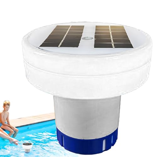 Solarpool Ionizer | 6.14x5,91 Zoll Solar angetriebener Pool -Ionisator -Reiniger Kupfer Silber Ion Schwimmpoolreiniger Schwimmspeicherreinigungsausrüstung, Wasserverkleiner für saubere Pools, Spas Solarpool Ionizer | 6.14x5,91 Zoll Solar angetriebener Pool -Ionisator -Reiniger Kupfer Silber Ion Schwimmpoolreiniger Schwimmspeicherreinigungsausrüstung, Wasserverkleiner für saubere Pools, Spas von Generisch