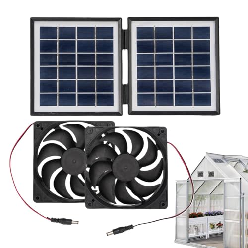 Solarschuppenlüfter | Verstellbarer Halterung Solarlüfter - 10W Hochgeschwindigkeits Regengeschütztes Belüftungssystem Für Hundehütten Gewächshäuser Hinterhof Haustierhäuser Hühnerställe Solarschuppenlüfter | Verstellbarer Halterung Solarlüfter - 10W Hochgeschwindigkeits Regengeschütztes Belüftungssystem Für Hundehütten Gewächshäuser Hinterhof Haustierhäuser Hühnerställe von Generisch