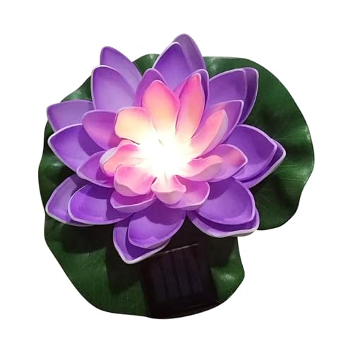 Solarteichleuchten - Wasserdichte solarbetriebene Teich LED Leuchten | Wasserdichte LED Gartenlaterne In Blumenform Für See Terrasse Garten Solarteichleuchten - Wasserdichte solarbetriebene Teich LED Leuchten | Wasserdichte LED Gartenlaterne In Blumenform Für See Terrasse Garten von Generisch