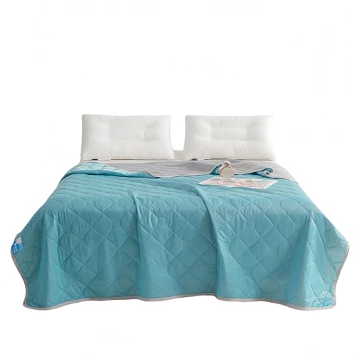 Sommerdecke, Kühldecke Selbstkühlende Decke, Leichte Dünne Sommerdecke Doppelseitige, Absorbiert Körperwärme, Kühlende Decke für Bett Sofa Menschen Kinder Babydecke Sommerdecke (Himmelblau, 150x200cm) Sommerdecke, Kühldecke Selbstkühlende Decke, Leichte Dünne Sommerdecke Doppelseitige, Absorbiert Körperwärme, Kühlende Decke für Bett Sofa Menschen Kinder Babydecke Sommerdecke (Himmelblau, 150x200cm) von Generisch