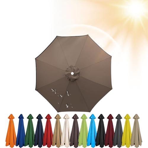 Sonnenschirm Ersatzbezug 3.5m/3.0m/2.8m/2.7m/2.5m/2.3m/2m 6/8 Streben, Sonnenschirm Stoff Uv Schutz 50 Windfest Strand Terrasse Garten Sonnenschirm Ersatzteile(AA) von Generisch