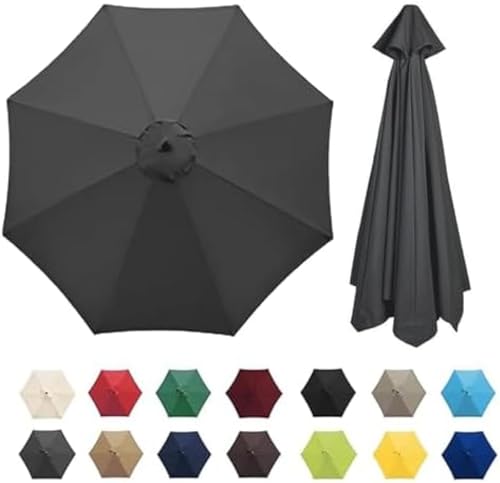Sonnenschirmabdeckung für 2–3,5 m Terrassenschirme, wasserdicht, Sonnenschutz für Pool, passend für 6/8-Arm-Outdoor-Regenschirme, UV-beständig von Generisch