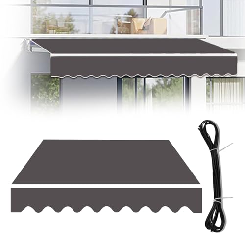 Sonnenschutz für draußen, Terrasse, UV-Schutz, für Terrasse und Garten, wasserdicht, grau, 4,6 x 2,5 m, für Gartenmöbel, Terrasse und Grill Sonnenschutz für draußen, Terrasse, UV-Schutz, für Terrasse und Garten, wasserdicht, grau, 4,6 x 2,5 m, für Gartenmöbel, Terrasse und Grill von Generisch