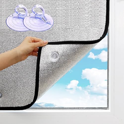 Sonnenschutzfolie Fenster Innen Außen Hitzeschutz, Hitzeschutz Fenster Außen Innen, Fensterfolie Wärmeschutz Hitzeschutz Innen, Isolierfolie Fenster, Sonnenschutz Folie, Uv Schutz Fenster(90x120 cm) Sonnenschutzfolie Fenster Innen Außen Hitzeschutz, Hitzeschutz Fenster Außen Innen, Fensterfolie Wärmeschutz Hitzeschutz Innen, Isolierfolie Fenster, Sonnenschutz Folie, Uv Schutz Fenster(90x120 cm) von Generisch