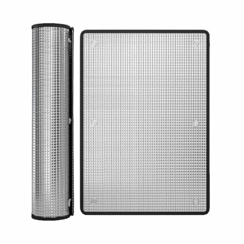 Sonnenschutzfolie Wärmeisolierung Fenster Innen Hitzeschutzfolie Aluminium Reflektierende Fensterfolie Mit Saugnapf 30x30cm 30x35cm 75x90cm(150x250cm) von Generisch