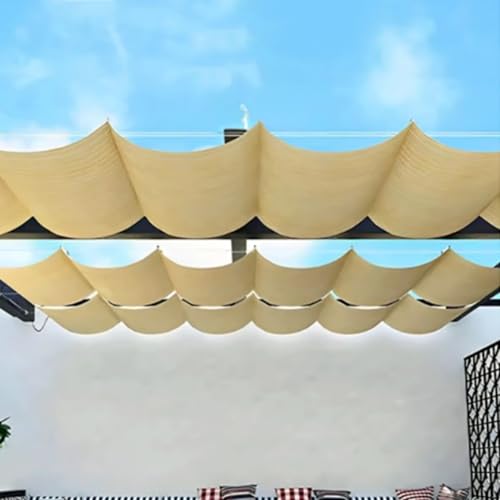 Sonnenschutznetz, atmungsaktiver HDPE-Schattenstoff für Terrasse und Pergola, 90 % Sonnenschutz, einziehbarer Baldachin Sonnenschutznetz, atmungsaktiver HDPE-Schattenstoff für Terrasse und Pergola, 90 % Sonnenschutz, einziehbarer Baldachin von Generisch