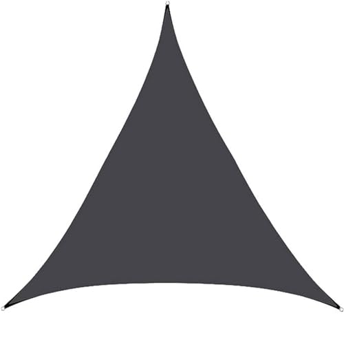 Sonnensegel, 6 x 6 x 6 m, strapazierfähig, dreieckig, für den Außenbereich, 185 g/m², durchlässiger Stoff, ideal für Terrassen, Gärten, Hinterhöfe und Sandkästen, UV-Schutz, wetterbeständig von Generisch