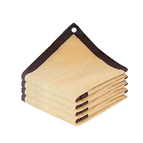 Sonnensegel, 90 % UV-Schutz, 2 x 2,5 m bis 6 x 8 m, für den Außenbereich, mit Ösen, ideal für Garten, Terrasse, Pool und Camping, Beige, langlebiges Schattennetz Sonnensegel, 90 % UV-Schutz, 2 x 2,5 m bis 6 x 8 m, für den Außenbereich, mit Ösen, ideal für Garten, Terrasse, Pool und Camping, Beige, langlebiges Schattennetz von Generisch