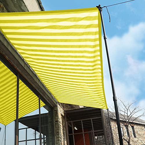 Sonnensegel, 92 % UV-Schutz, atmungsaktiv, wasserdurchlässig, 50 cm Lochabstand, gelb-weiß, Sonnensegel für Balkon, Garten, Hof, 3 x 5 m Sonnensegel, 92 % UV-Schutz, atmungsaktiv, wasserdurchlässig, 50 cm Lochabstand, gelb-weiß, Sonnensegel für Balkon, Garten, Hof, 3 x 5 m von Generisch