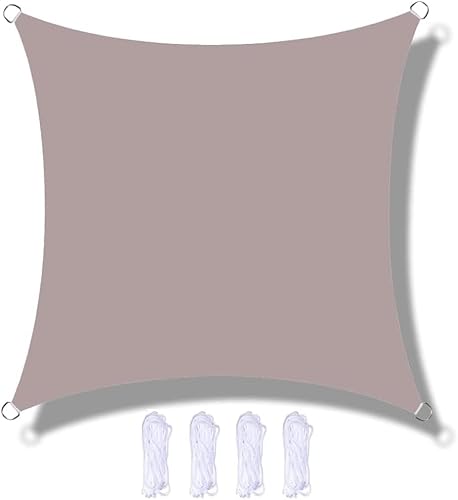 Sonnensegel, quadratisch, 6 x 6 m, wasserdicht und UV-beständig, für Terrasse, Garten, Außenbereich, Restaurant, Hinterhof, Carport, perfekte Sonnenschutzlösung von Generisch