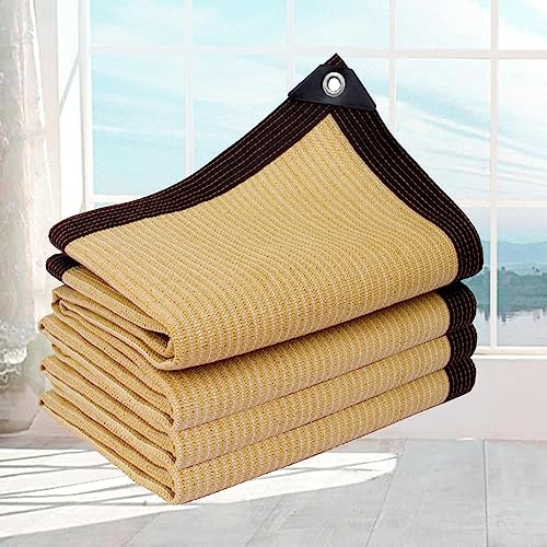 Sonnensegel, rechteckig, atmungsaktiv, für Garten, Terrasse, Gewächshaus, 3 x 4 m, Beige, 3 x 3, 5 x 3, 3 x 2 m, für den Außenbereich von Generisch