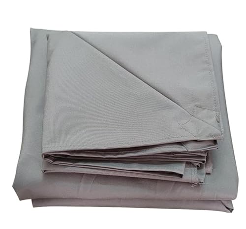 Sonnensegel, strapazierfähig, wasserdicht, einziehbar, UV-Schutz, für den Außenbereich, Segeltuch, Plane für Terrasse, Rot gestreift, 3 x 2,5 m von Generisch