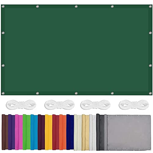 Sonnensegel, wasserdicht, rechteckig, 3,5 x 10 m, 98 % UV-Schutz, für Garten, Terrasse, Hof, Party, inklusive 1,5 m langem Seil, Dunkelgrün Sonnensegel, wasserdicht, rechteckig, 3,5 x 10 m, 98 % UV-Schutz, für Garten, Terrasse, Hof, Party, inklusive 1,5 m langem Seil, Dunkelgrün von Generisch
