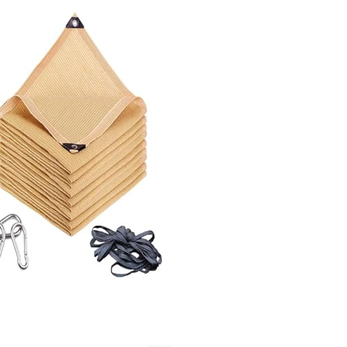 Sonnensegel, wasserdicht, rechteckig, UV-beständig, 95 % Sonnenschutz, atmungsaktiv, mit Ösen, inklusive Haken und Seil, Beige, 6 x 7 m, für den Außenbereich Sonnensegel, wasserdicht, rechteckig, UV-beständig, 95 % Sonnenschutz, atmungsaktiv, mit Ösen, inklusive Haken und Seil, Beige, 6 x 7 m, für den Außenbereich von Generisch