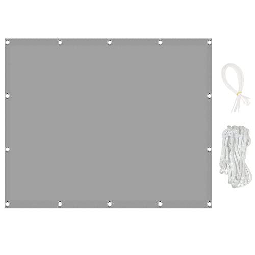 Sonnensegel Garten 5 x 9 m Rechteck Atmungsaktiv Rechteck Sonnensegel Terrassenüberdachung für Outdoor Garten Terrasse Hof Hellgrau Sonnensegel Garten 5 x 9 m Rechteck Atmungsaktiv Rechteck Sonnensegel Terrassenüberdachung für Outdoor Garten Terrasse Hof Hellgrau von Generisch