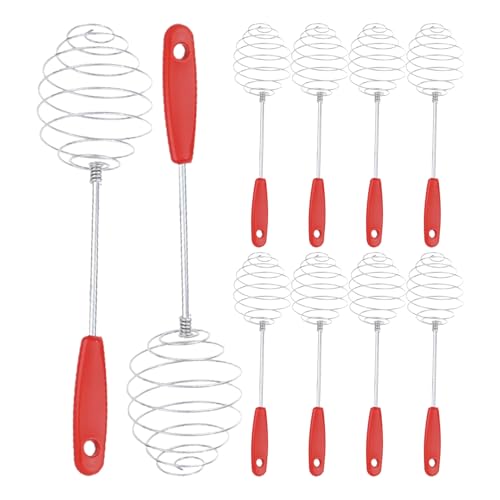 Soßen Schneebesen, 10 Stück Edelstahl Schneebesen Mit Federkern, Manuelles Edelstahl Küchengerät Zum Rühren Kochen Von Milch Mehl Pfannkuchen Und Soßenbereitung Soßen Schneebesen, 10 Stück Edelstahl Schneebesen Mit Federkern, Manuelles Edelstahl Küchengerät Zum Rühren Kochen Von Milch Mehl Pfannkuchen Und Soßenbereitung von Generisch