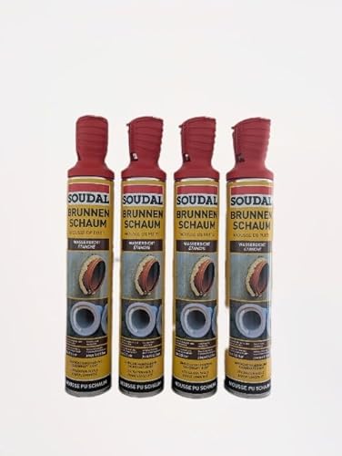 Soudal 4 Stück Brunnenschaum B3 Genius Gun 750ml von Generisch