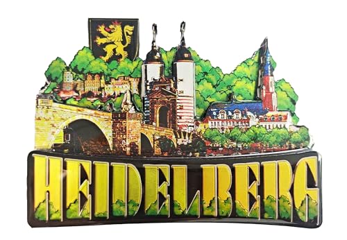 Souvenir Magnet Heidelberg 8,5 x 7 x 1 cm Kühlschrankmagnet Stadt Deko GCG 6206600 von Generisch