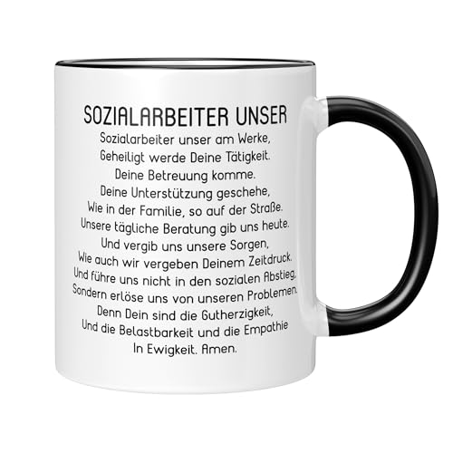 CupHaven® Sozialarbeiter Tasse Sozialarbeiter Unser Gebet Sozialarbeiterin Soziale Arbeit Kaffeetasse Kaffeebecher Becher Geschenk Geschenkidee von CupHaven