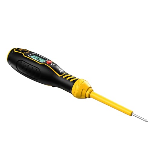 Spannungstester Pen | Elektrisches Testwerkzeug | Digitaler kontaktloser Detektor | Hergestellt aus Bauchmuskeln mit Gummihandle, Bildschirm Hintergrundbeleuchtung, Summeralarm, ideal für Auto, Home u Spannungstester Pen | Elektrisches Testwerkzeug | Digitaler kontaktloser Detektor | Hergestellt aus Bauchmuskeln mit Gummihandle, Bildschirm Hintergrundbeleuchtung, Summeralarm, ideal für Auto, Home u von Generisch
