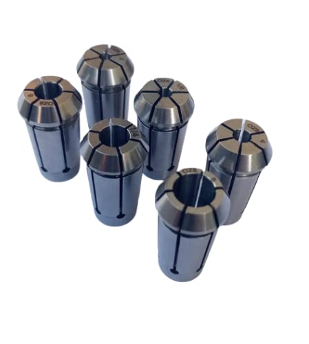 Spannzangen-Set für Kress AMB Fräsmotoren, 6 St. Spannzange (3.0|4.0|6.0|8.0mm+1/8"+1/4") einzeln verpackt von Generisch