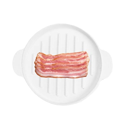 Speckkocher für Mikrowelle, Mikrowellen-Bacon-Crisper mit Deckel, Silikon-Speckschalen, Backutensilien und Serviergeschirr, Speckpfanne Speckkocher für Mikrowelle, Mikrowellen-Bacon-Crisper mit Deckel, Silikon-Speckschalen, Backutensilien und Serviergeschirr, Speckpfanne von Generisch