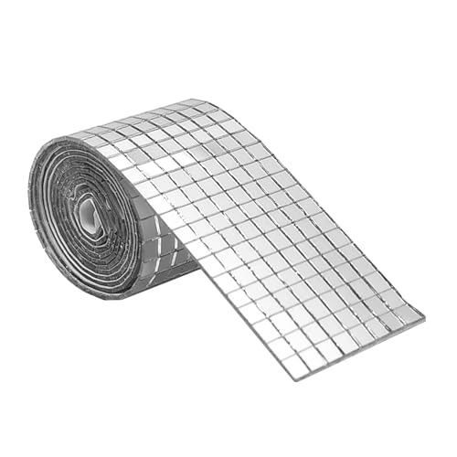 Spiegel Mosaikfliesen-4120 cm Selbstklebendes Echtglashandwerk | Jedes Quadrat 55 mm Mini Square Spiegel Mosaiic Tiiles | Echte Glasmosaikspiegelfliesen für DIY -Dekorationskunsthandwerk geeignet Spiegel Mosaikfliesen-4120 cm Selbstklebendes Echtglashandwerk | Jedes Quadrat 55 mm Mini Square Spiegel Mosaiic Tiiles | Echte Glasmosaikspiegelfliesen für DIY -Dekorationskunsthandwerk geeignet von Generisch