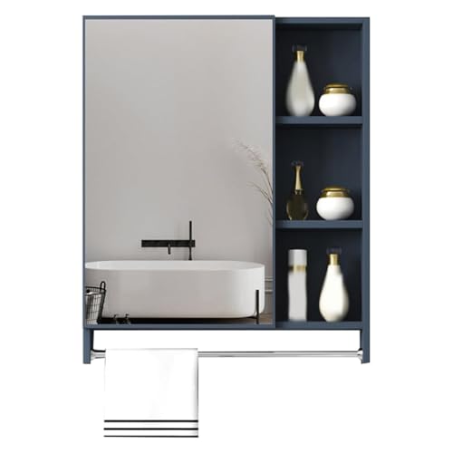 Spiegelschrank-Wandschrank mit Spiegel, Badspiegelschrank mit Metallrahmen und Handtuchhalter, Moderner Waschtisch- und Medizinschrank for den Eingangsbereich Spiegelschrank-Wandschrank mit Spiegel, Badspiegelschrank mit Metallrahmen und Handtuchhalter, Moderner Waschtisch- und Medizinschrank for den Eingangsbereich von Generisch