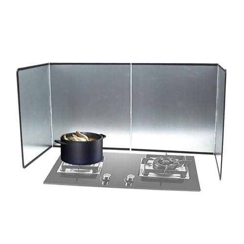 Spritzschutz zum Kochen, faltbarer Spritzschutz für Bratpfanne und Herdplatte, Wärmedämmung, Fettschutz für Küchenwände, Lebensmittelzubereitung, Geschirr- und Ölkontrolle, 40 x 2 cm von Generisch