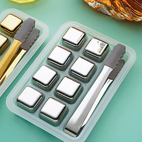 Spülmaschinenfest Silikon-Eiswürfel mit einer wiederverwendet werden, um Getränke mithilfe eines Satzes von 8 Metallkugeln mit einer Klemme zu kühlen einzufrieren Küchen Zeilen (B-Silver, One Size) Spülmaschinenfest Silikon-Eiswürfel mit einer wiederverwendet werden, um Getränke mithilfe eines Satzes von 8 Metallkugeln mit einer Klemme zu kühlen einzufrieren Küchen Zeilen (B-Silver, One Size) von Generisch