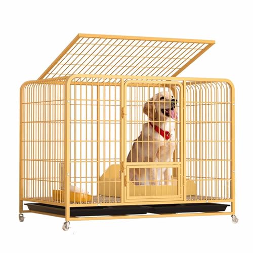Stabile Hundebox mit sicherem Verriegelungsmechanismus & praktischer Rollbewegung, perfekt für kleine bis mittelgroße Hunde von Generisch